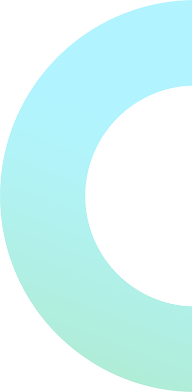 Blue Green Half Circle Transparent