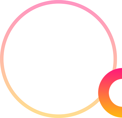 Orange Pink Circles Accent