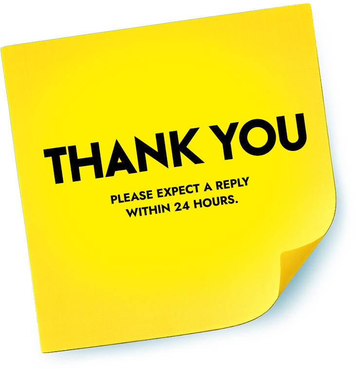 Thank You Please expect a reply within 24 hours