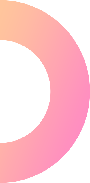 half circle left orange